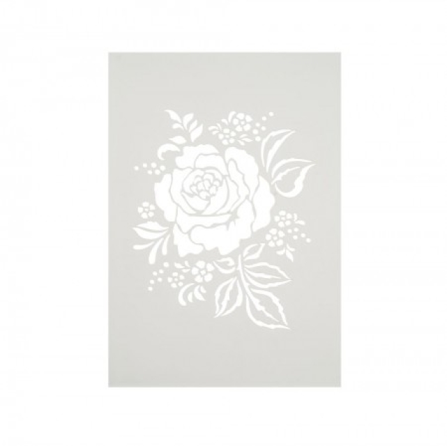 Stencil Rosenarrangement DIN A4 1-teilig