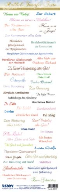 Reddy Cards Rubbelbilder Texte zu besonderen Anlässen