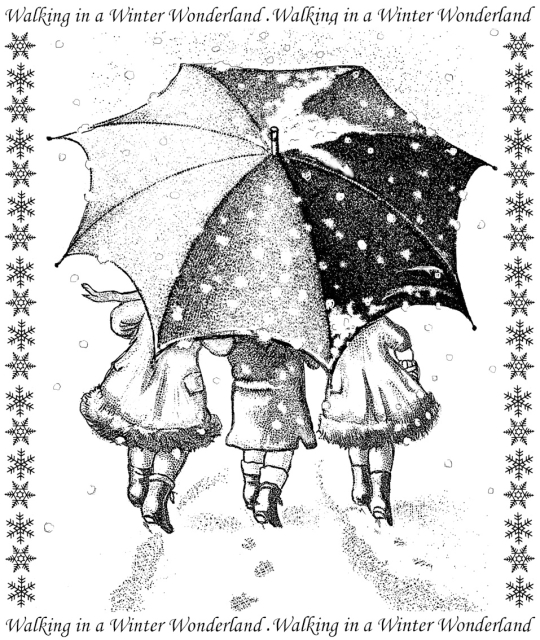 Crafty Individuals Unmounted Rubber Stamps Winter Wonderland