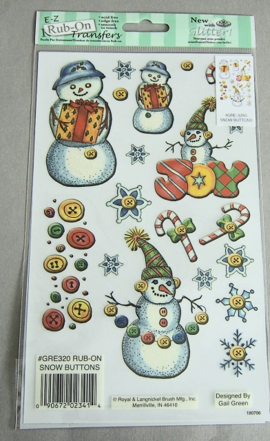 RUBBELBILDER Snow Buttons