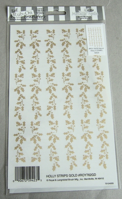 RUBBELBILDER Holly Strips Gold