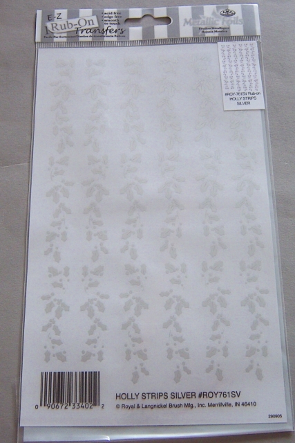 RUBBELBILDER Holly Strips silver
