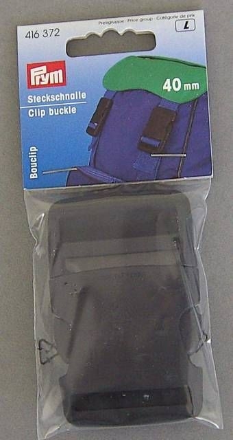 PRYM Steckschnalle 40 mm schwarz