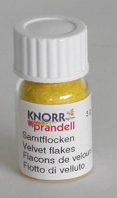 Knorr-Prandell Samtflocken 3 Gramm Farbe gelb
