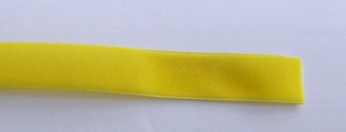 Samtband 22 mm cm breit pro Meter gelb