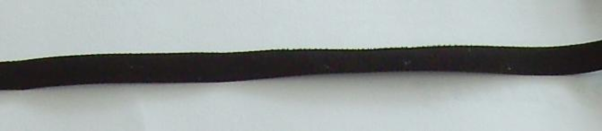 Samtband 7 mm breit pro Meter schwarz