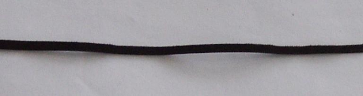 Samtband 5 mm breit pro Meter schwarz