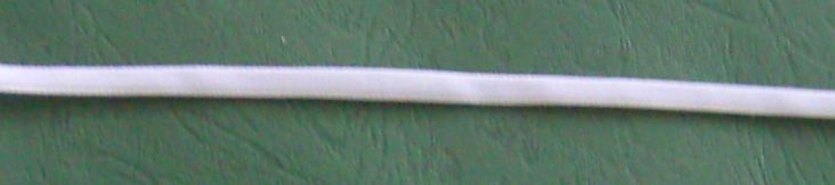 Samtband 7 mm breit pro Meter weiss