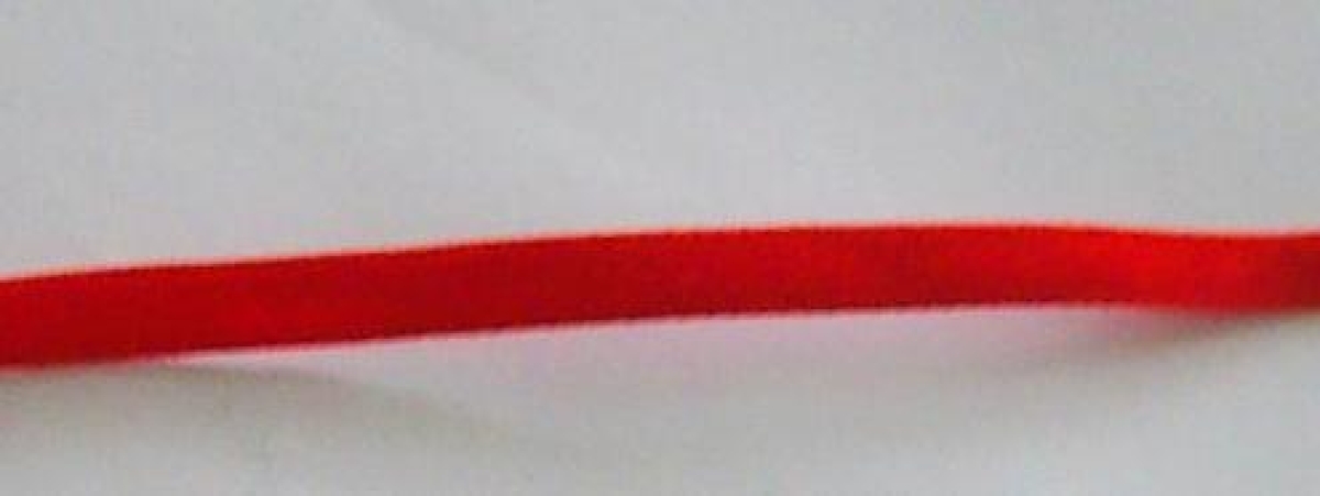 Samtband 9 mm breit pro Meter rot