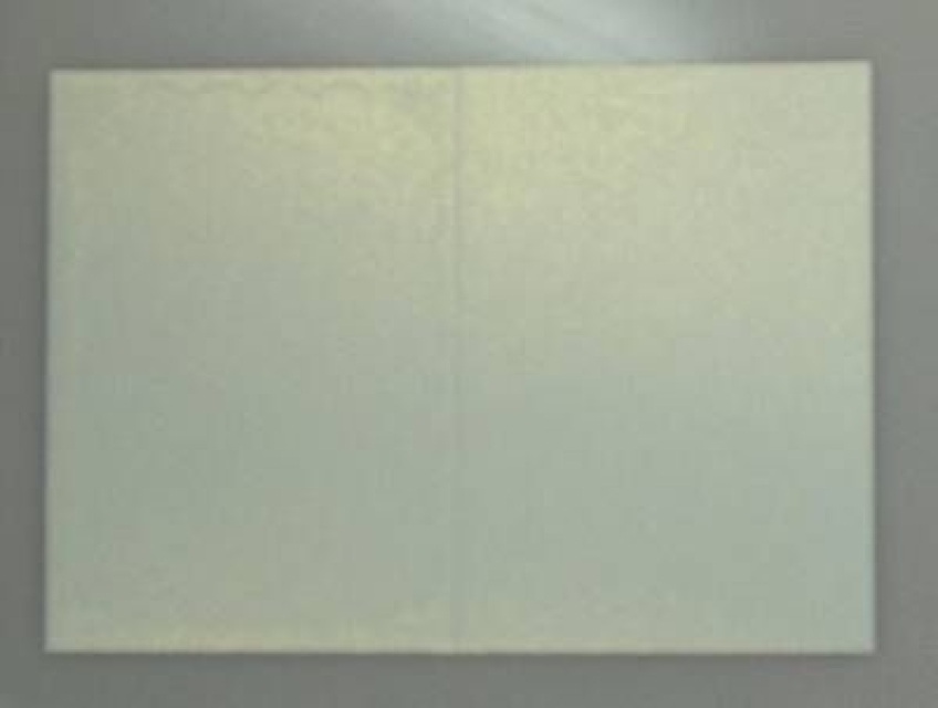 Doppelkarten A6 mit Randprägung Welle diamant-weiss
