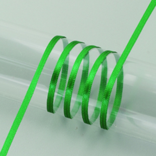 Satinband 3 mm breit pro Meter grün