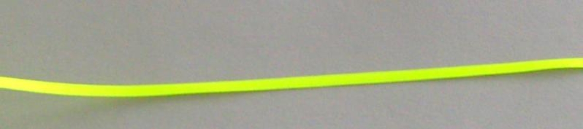 Satinband 3 mm breit pro Meter neongelb