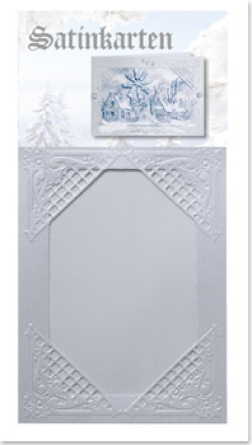 Reddy Cards Winterliche Satinkarten silber