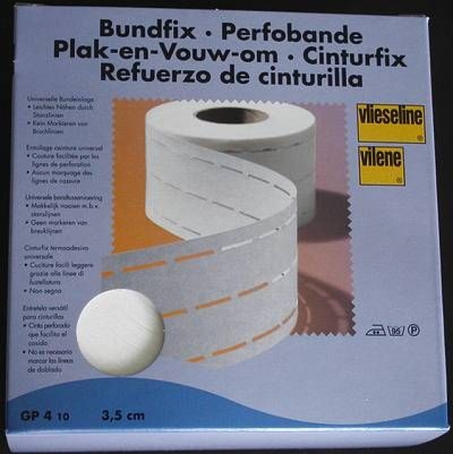 Bundfix 3,5cm weiß je Meter