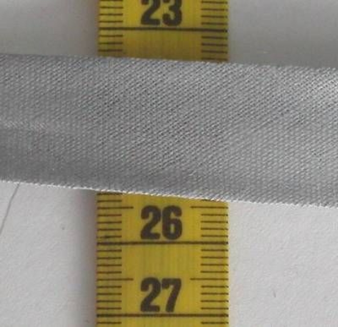 SCHRÄGBAND 40 / 20 je Meter hellgrau