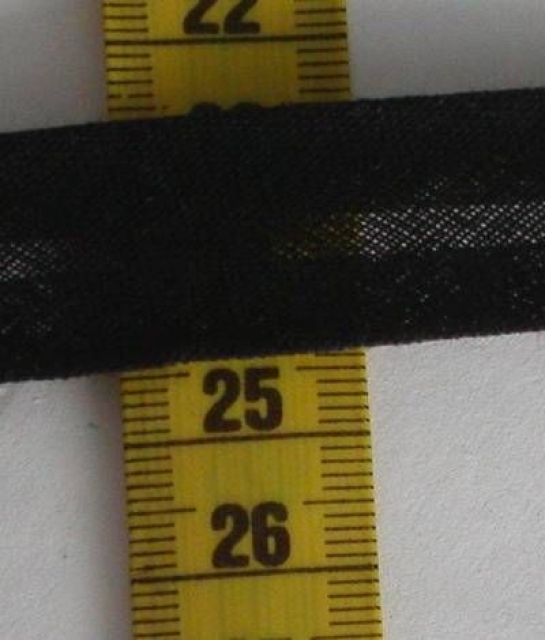 SCHRÄGBAND 40 / 20 je Meter schwarz