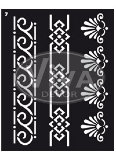 VIVA Decor Kombisalschablonen Serie Classic Nr. 7, Nr. 8 und 9