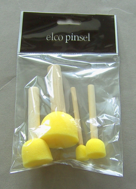 Elho Pinsel Schablonierpinsel Set mit 4 Pinseln 1 bis 4 cm
