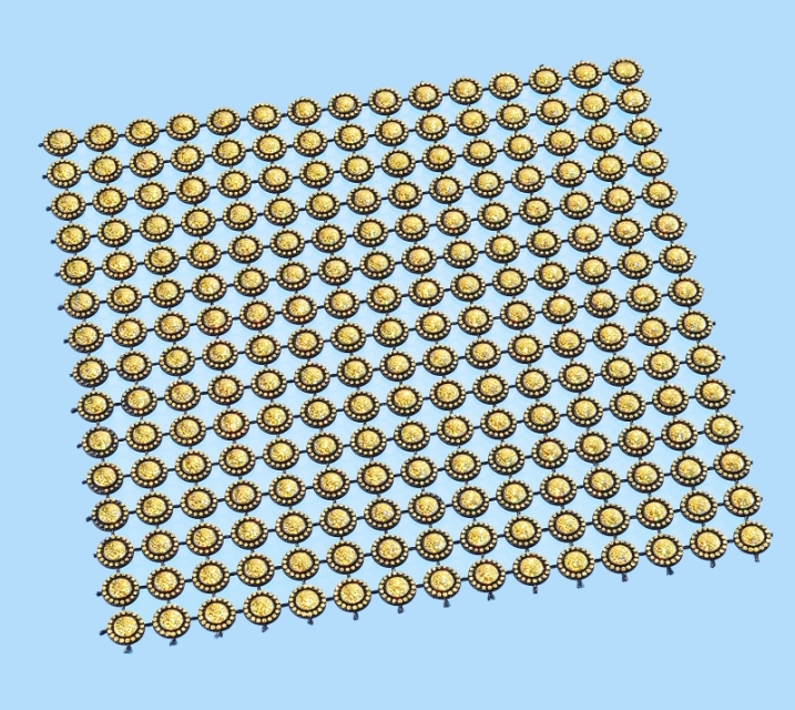 Hobbyfun Schmuckmatte III 10 x 10 cm 2 Stück gold