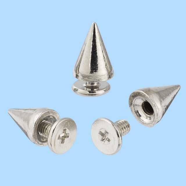 Schmuck-Nieten 7 x 9 mm silberfarben