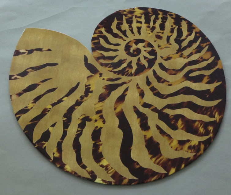 Caspari Placemat Tobacco Leaf 35 x 31 cm