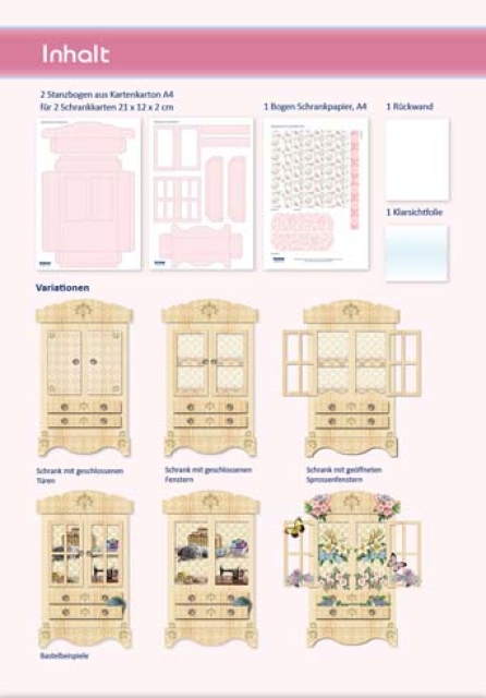 Reddy Cards Bausatz Schrankkarte rosa