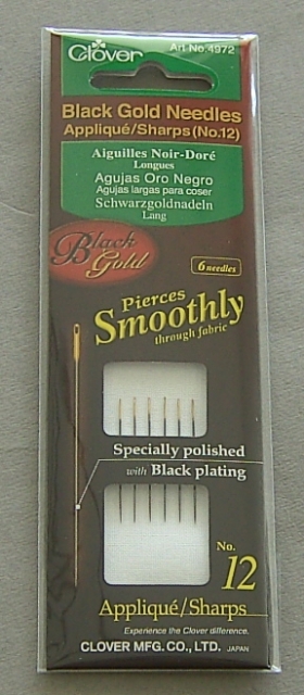 CLOVER Schwarzgoldnadeln lang Nr. 12