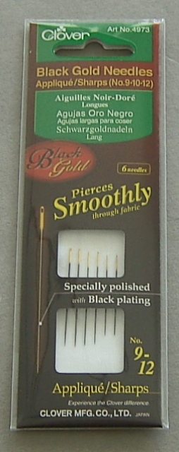 CLOVER Schwarzgoldnadeln lang Nr. 9, 10, 12