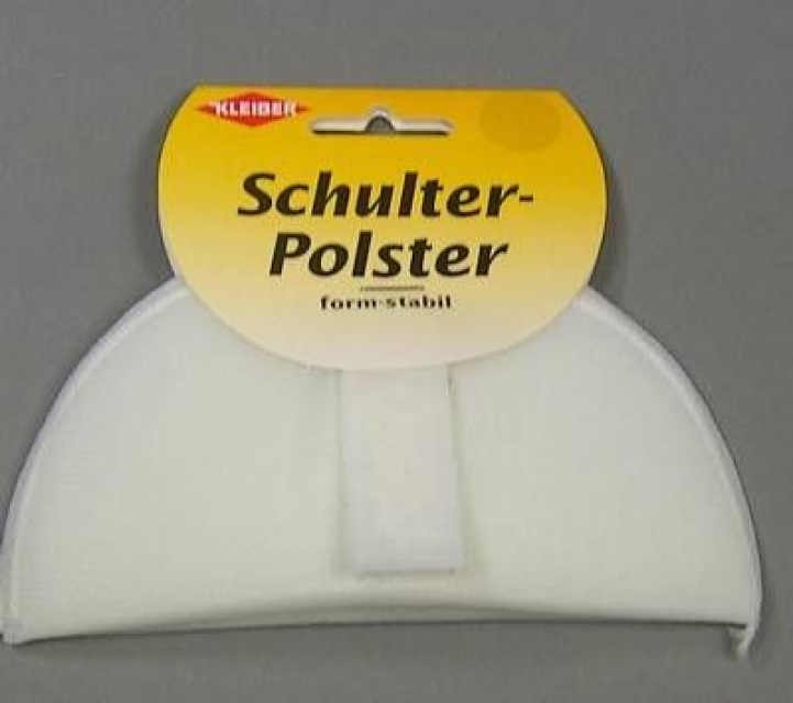 Kleiber Schulterpolster aus Schaumstoff je Paar weiss