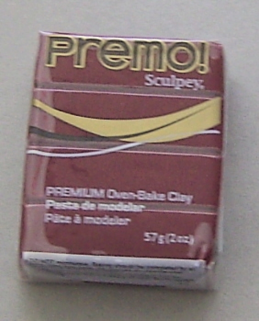 Modelliermasse PREMO Sculpey 57 Gramm karmin