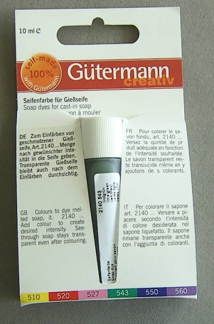Gütermann Seifenfarbe für Gießseife 10 ml lindgrün