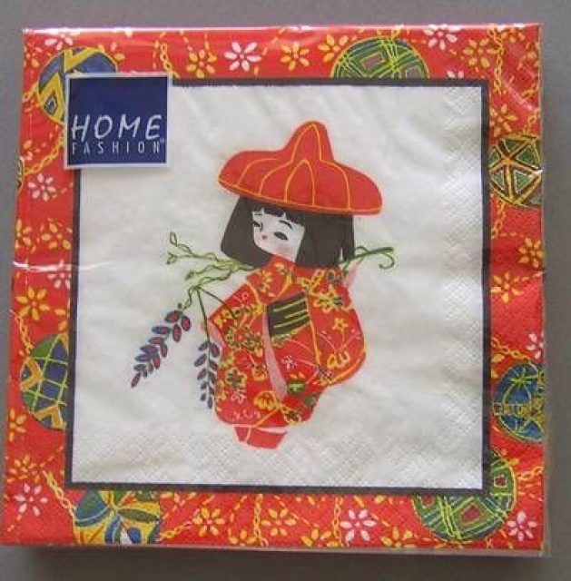 Serviette Asia Geisha