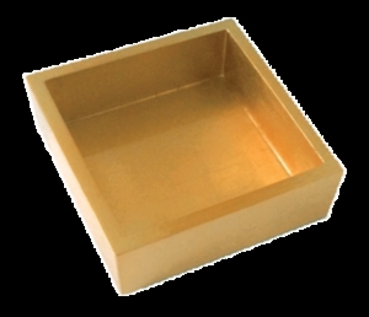 Caspari Serviettenhalter für Cocktail Servietten Gold lacquer