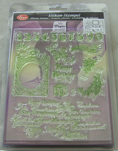 VIVA Decor Transparente Silikon-Stempel "Happy Birthday"