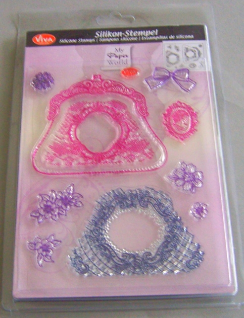 VIVA Decor Transparente Silikon-Stempel "Kombistempel Portemonnaie"
