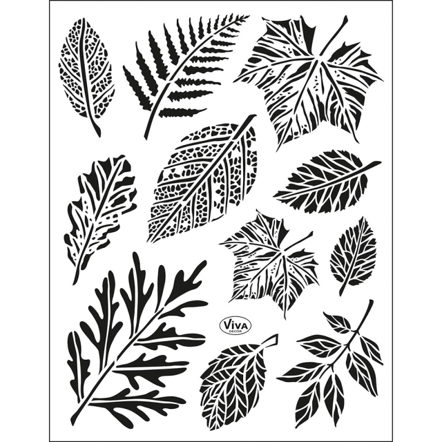 VIVA Decor Transparente Silikon-Stempel Blätter