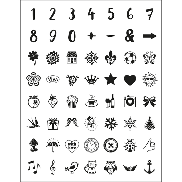 VIVA Decor Transparente Silikon-Stempel Minimotive