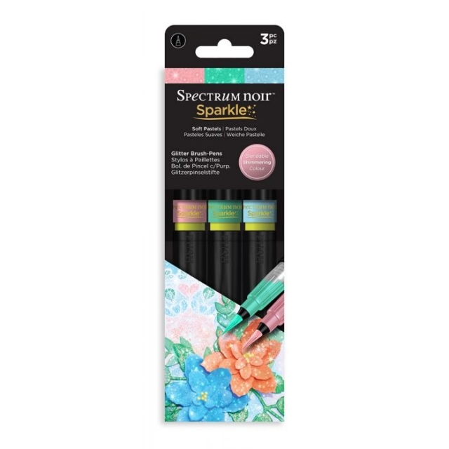 Spectrum Noir Sparkle Brush Pens Soft Pastels