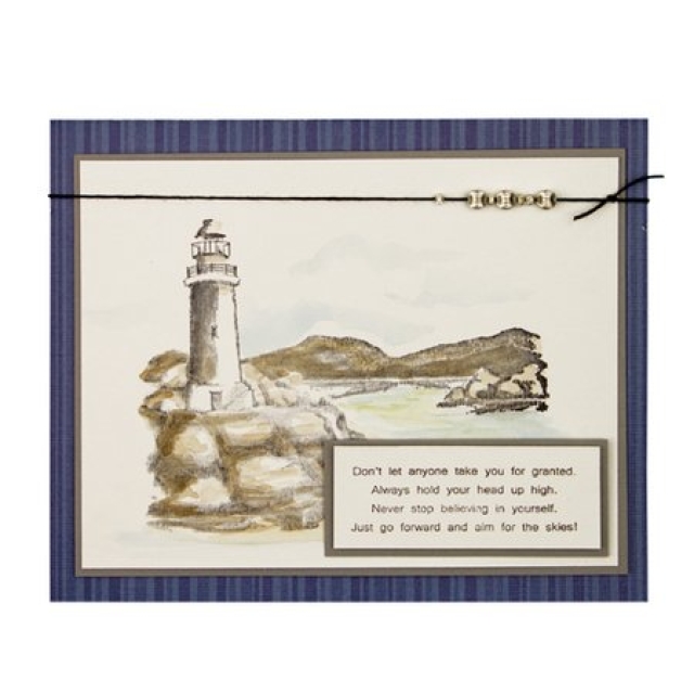Spellbinders Lighthouse 3D Shading Stamp