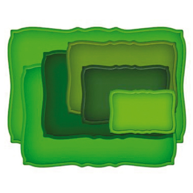 Spellbinder Metallschablone Nestabilities Curved Rectangles