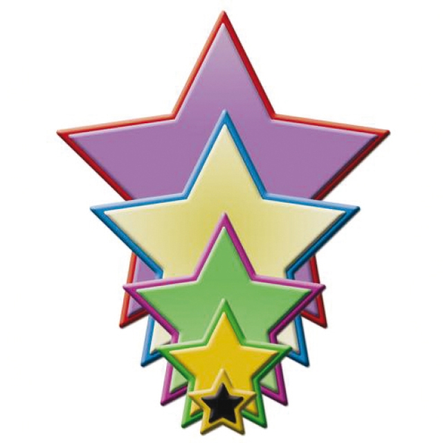 Spellbinder Metallschablone Nestabilities Stars Five