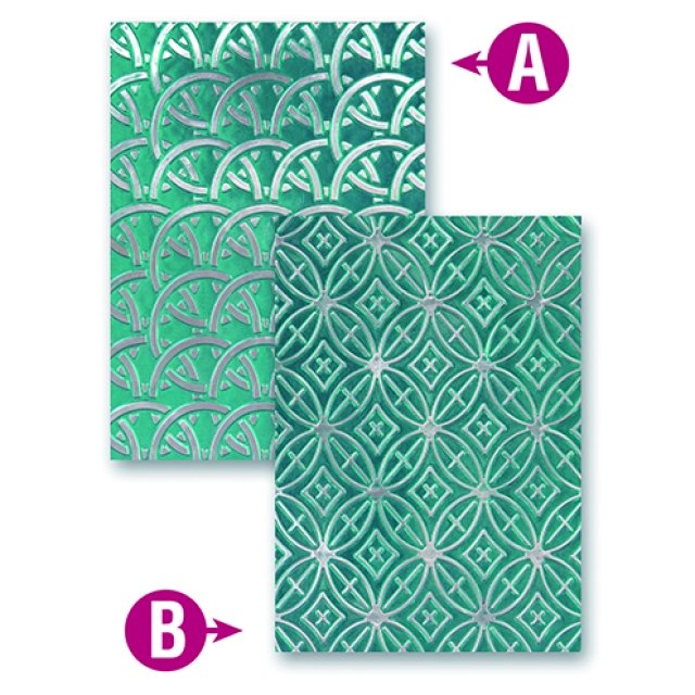 Prägeschablone M-Bossabilities Infinity 10,8 x 14 cm 2 Designs