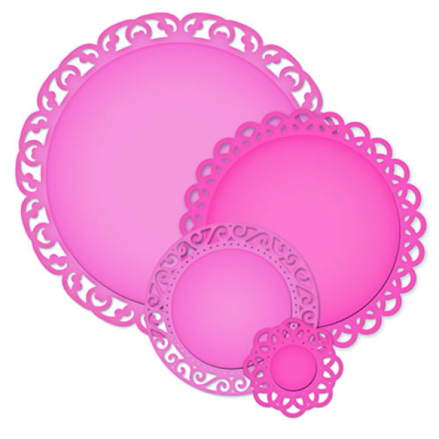 Spellbinder Metallschablone Nestabilities Decorative Stately Circles