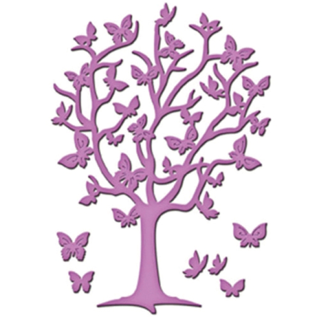Die D-Lites Flutter Tree - 0,3 x 0,6 / 7 x 9,5 cm, 7 Stück