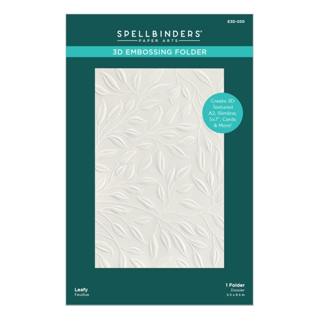 Spellbinders Leafy 3D Embossing Folder