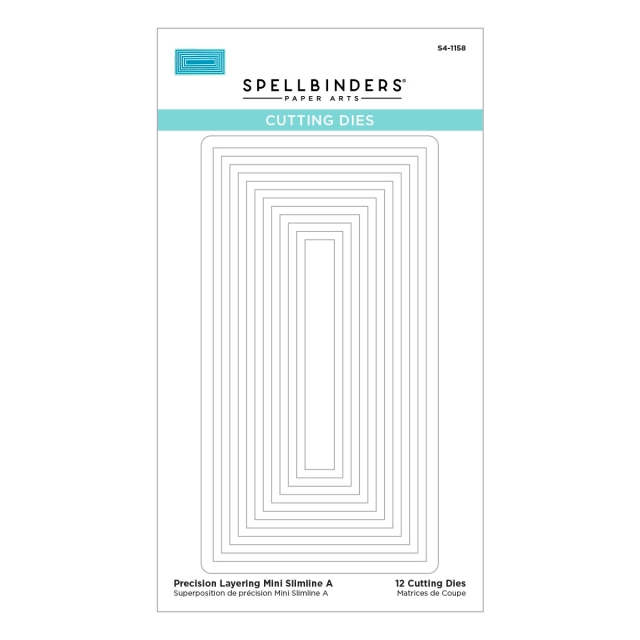 Spellbinders Precision Layering Mini Slimline A Etched Dies
