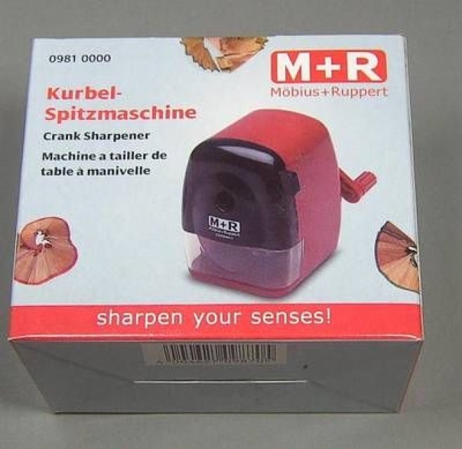 Kurbel-Spitzmaschine rot