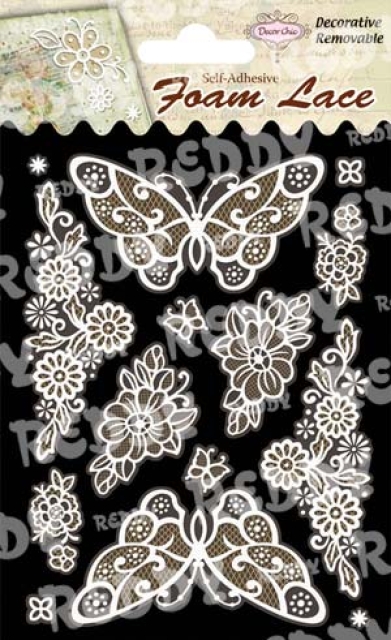 Reddy Cards 3D-Spitzen Schmetterlinge und Ecken