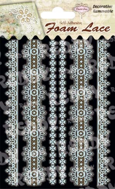 Reddy Cards 3D-Spitzen Bordüren 1 hellblau