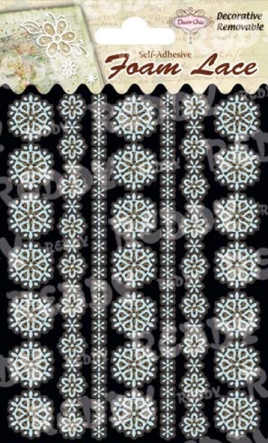 Reddy Cards 3D-Spitzen Bordüren 4 hellblau
